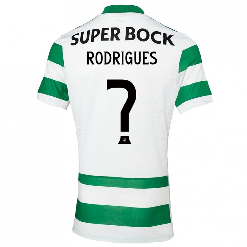Danxen Niño Camiseta João Rodrigues #0 Verde Blanco 1ª Equipación 2025/26 La Camisa México