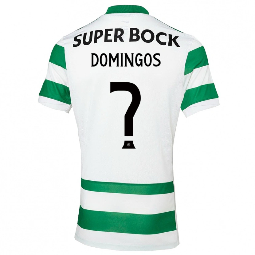 Danxen Niño Camiseta Estefanio Domingos #0 Verde Blanco 1ª Equipación 2025/26 La Camisa México