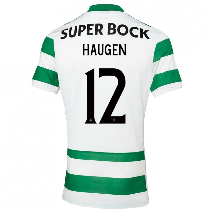 Danxen Niño Camiseta Madison Haugen #12 Verde Blanco 1ª Equipación 2025/26 La Camisa México