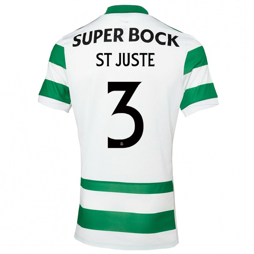 Danxen Niño Camiseta Jeremiah St. Juste #3 Verde Blanco 1ª Equipación 2025/26 La Camisa México