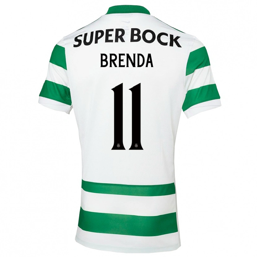 Danxen Niño Camiseta Brenda Pérez Soler #11 Verde Blanco 1ª Equipación 2025/26 La Camisa México