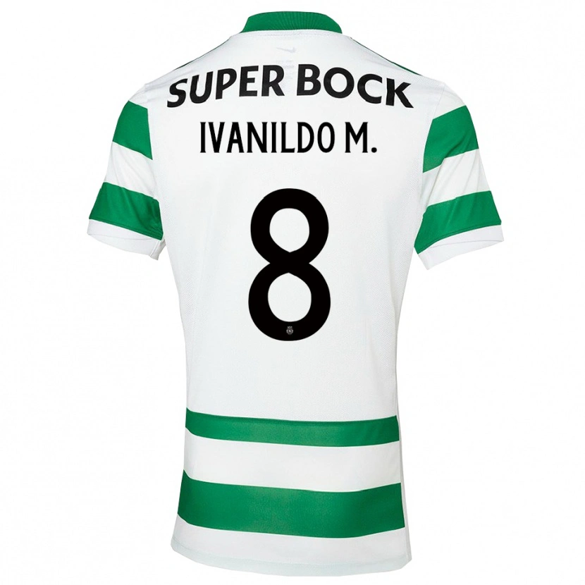 Danxen Niño Camiseta Ivanildo #8 Verde Blanco 1ª Equipación 2025/26 La Camisa México