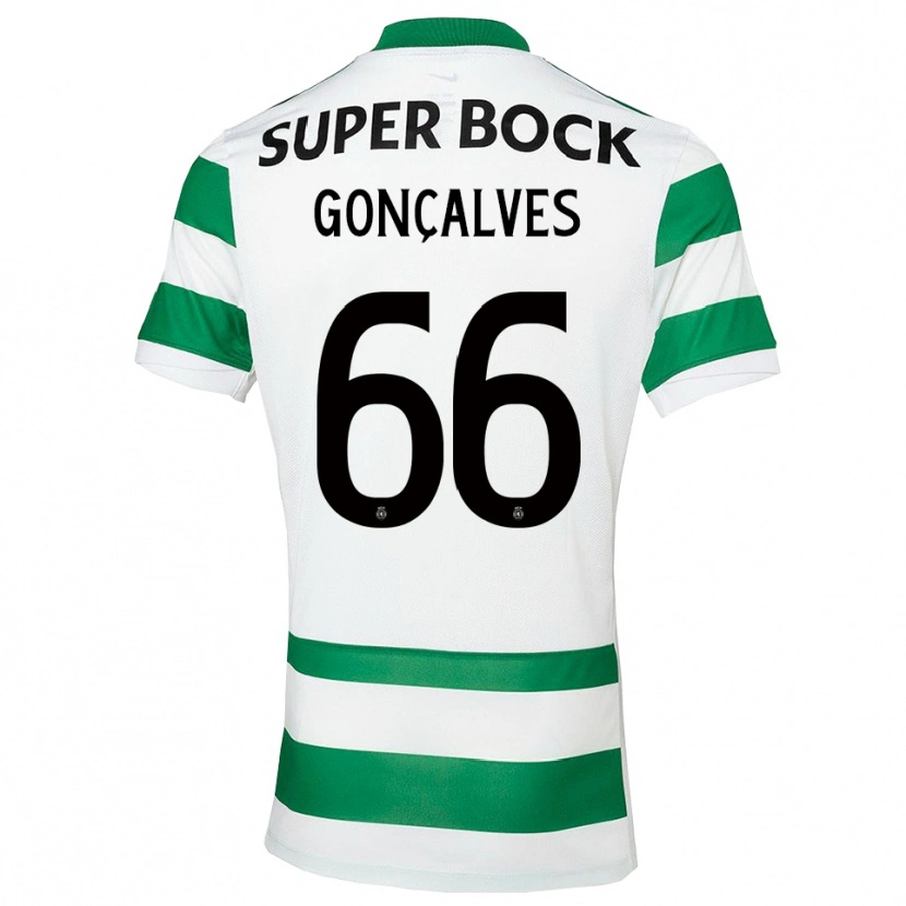 Danxen Niño Camiseta Iara Gonçalves #66 Verde Blanco 1ª Equipación 2025/26 La Camisa México