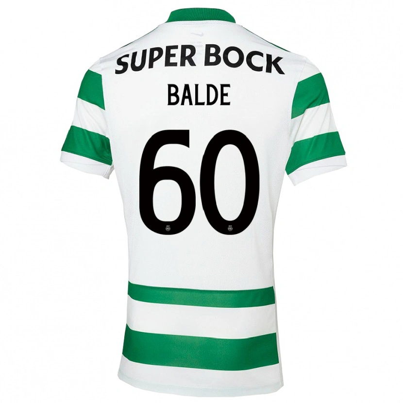 Danxen Niño Camiseta Amadu Baldé #60 Verde Blanco 1ª Equipación 2025/26 La Camisa México