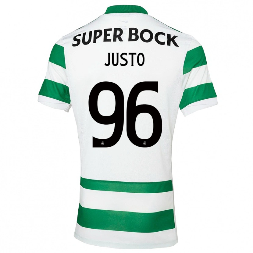 Danxen Niño Camiseta Samuel Justo #96 Verde Blanco 1ª Equipación 2025/26 La Camisa México