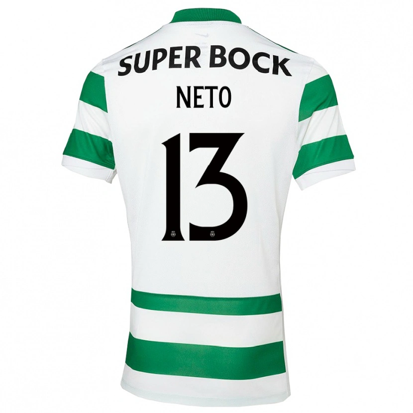 Danxen Niño Camiseta Luis Neto #13 Verde Blanco 1ª Equipación 2025/26 La Camisa México
