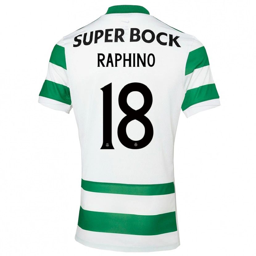 Danxen Niño Camiseta Brittany Raphino #18 Verde Blanco 1ª Equipación 2025/26 La Camisa México