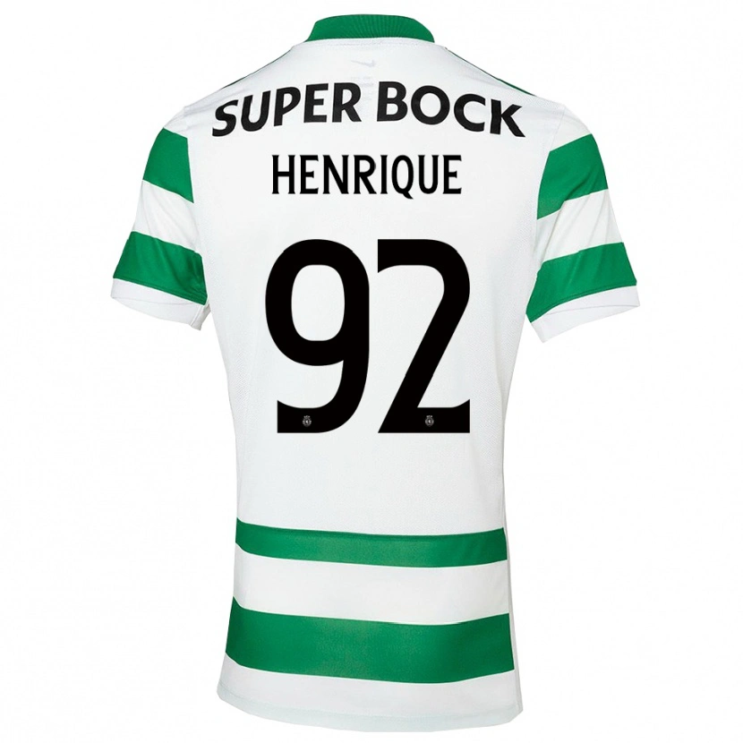 Danxen Niño Camiseta Eduardo Henrique #92 Verde Blanco 1ª Equipación 2025/26 La Camisa México