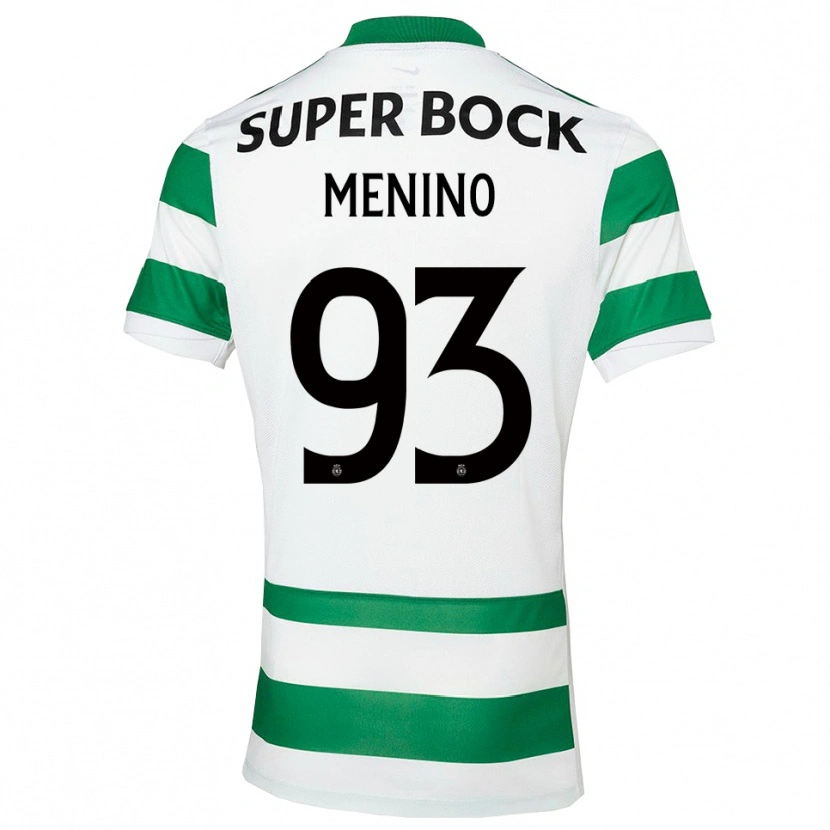 Danxen Niño Camiseta Miguel Menino #93 Verde Blanco 1ª Equipación 2025/26 La Camisa México