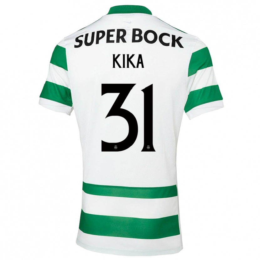 Danxen Niño Camiseta Kika #31 Verde Blanco 1ª Equipación 2025/26 La Camisa México