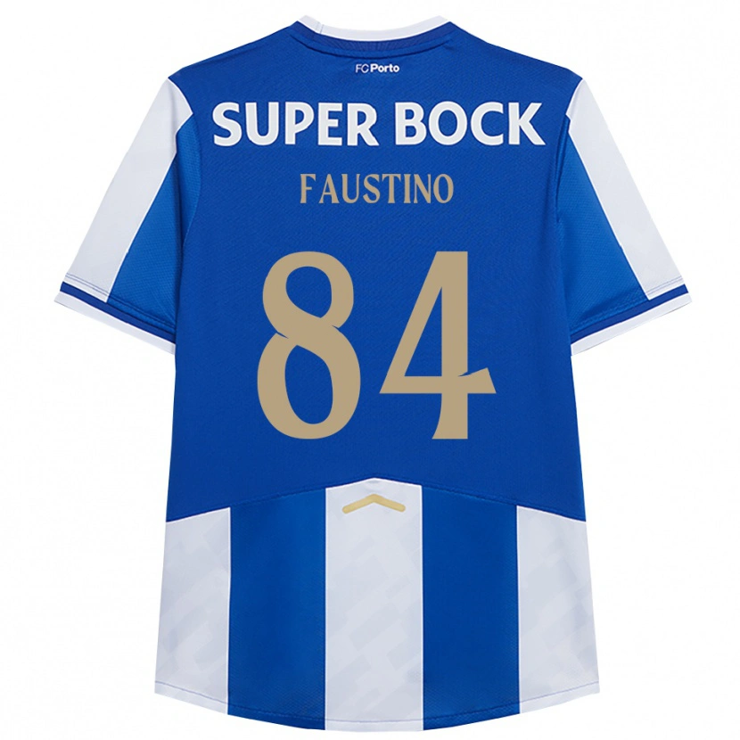 Danxen Niño Camiseta Levi Faustino #84 Azul Blanco 1ª Equipación 2025/26 La Camisa México