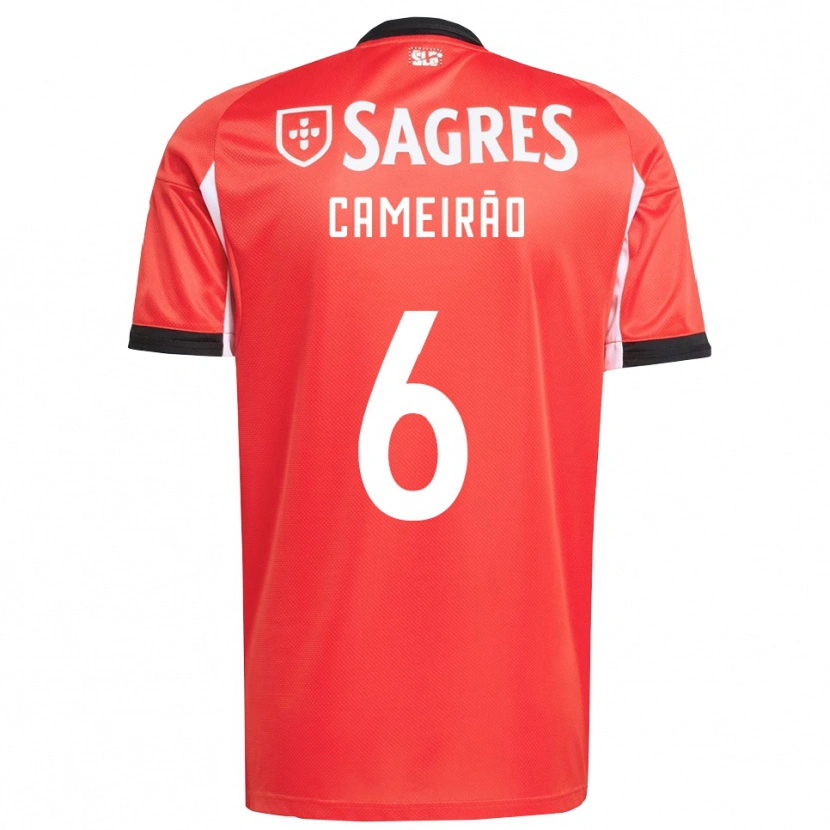 Danxen Niño Camiseta Beatriz Cameirão #6 Rojo Blanco 1ª Equipación 2025/26 La Camisa México