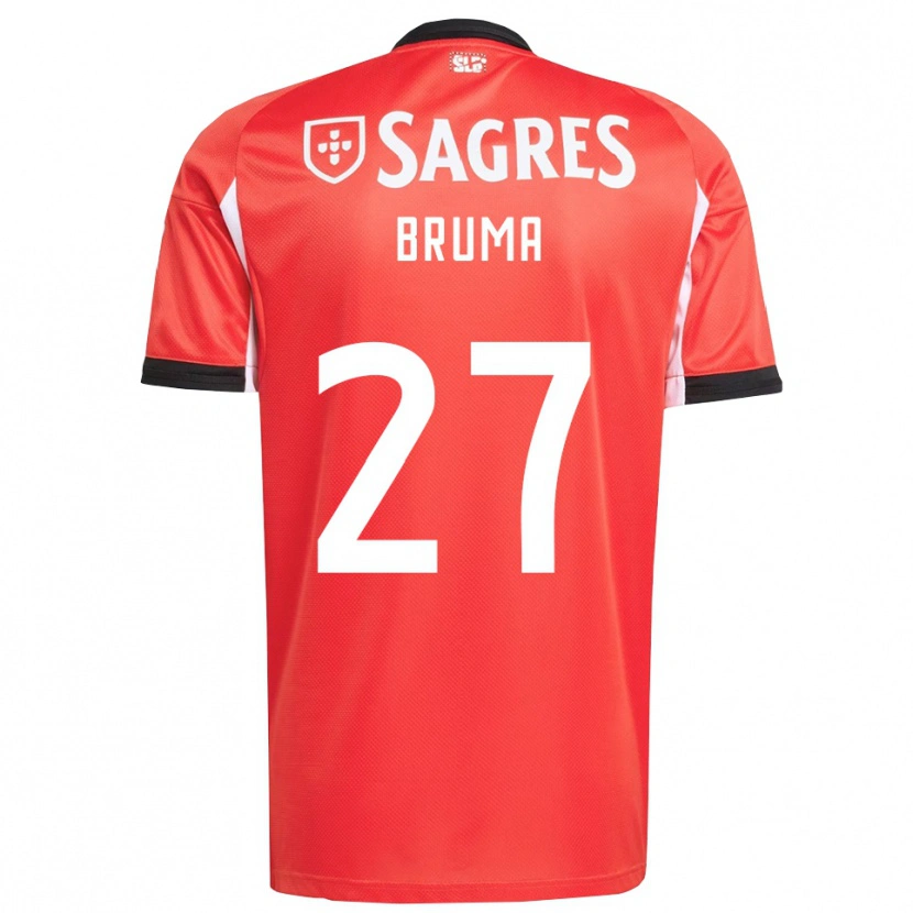 Danxen Niño Camiseta Bruma #27 Rojo Blanco 1ª Equipación 2025/26 La Camisa México