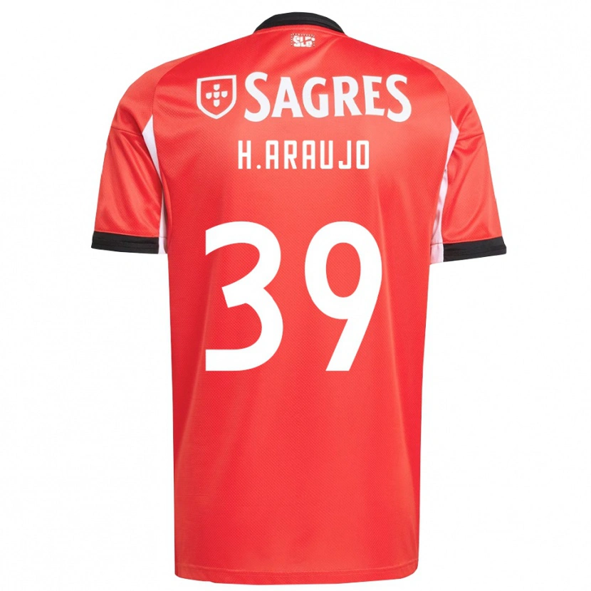 Danxen Niño Camiseta Henrique Araújo #39 Rojo Blanco 1ª Equipación 2025/26 La Camisa México