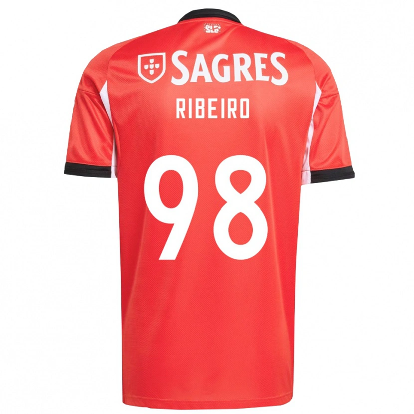 Danxen Niño Camiseta Ricardo Ribeiro #98 Rojo Blanco 1ª Equipación 2025/26 La Camisa México