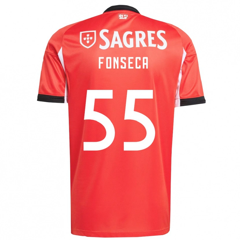 Danxen Niño Camiseta João Fonseca #55 Rojo Blanco 1ª Equipación 2025/26 La Camisa México