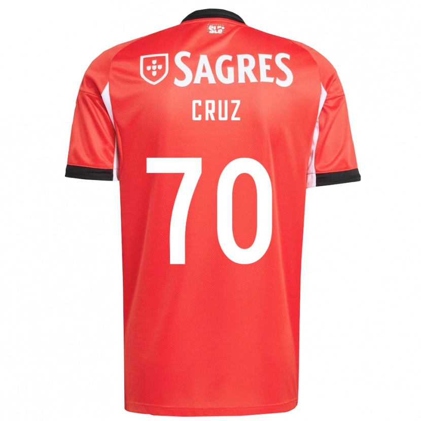 Danxen Niño Camiseta Filipe Cruz #70 Rojo Blanco 1ª Equipación 2025/26 La Camisa México