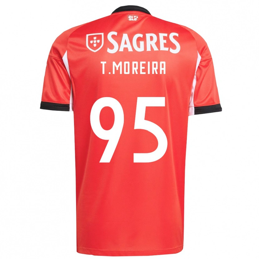 Danxen Niño Camiseta Tomás Moreira #95 Rojo Blanco 1ª Equipación 2025/26 La Camisa México