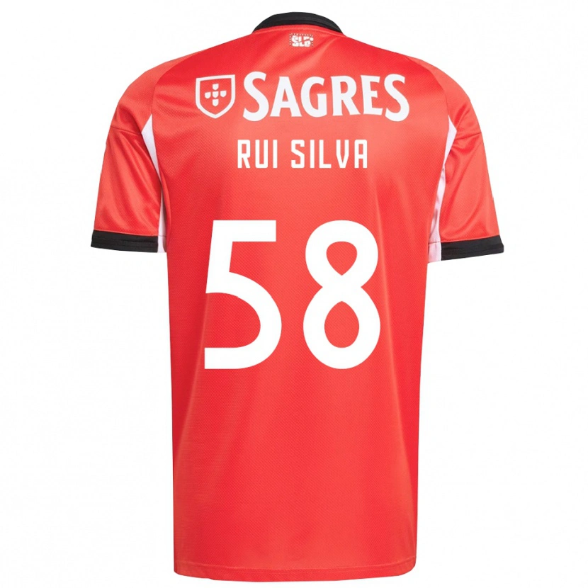 Danxen Niño Camiseta Rui Silva #58 Rojo Blanco 1ª Equipación 2025/26 La Camisa México