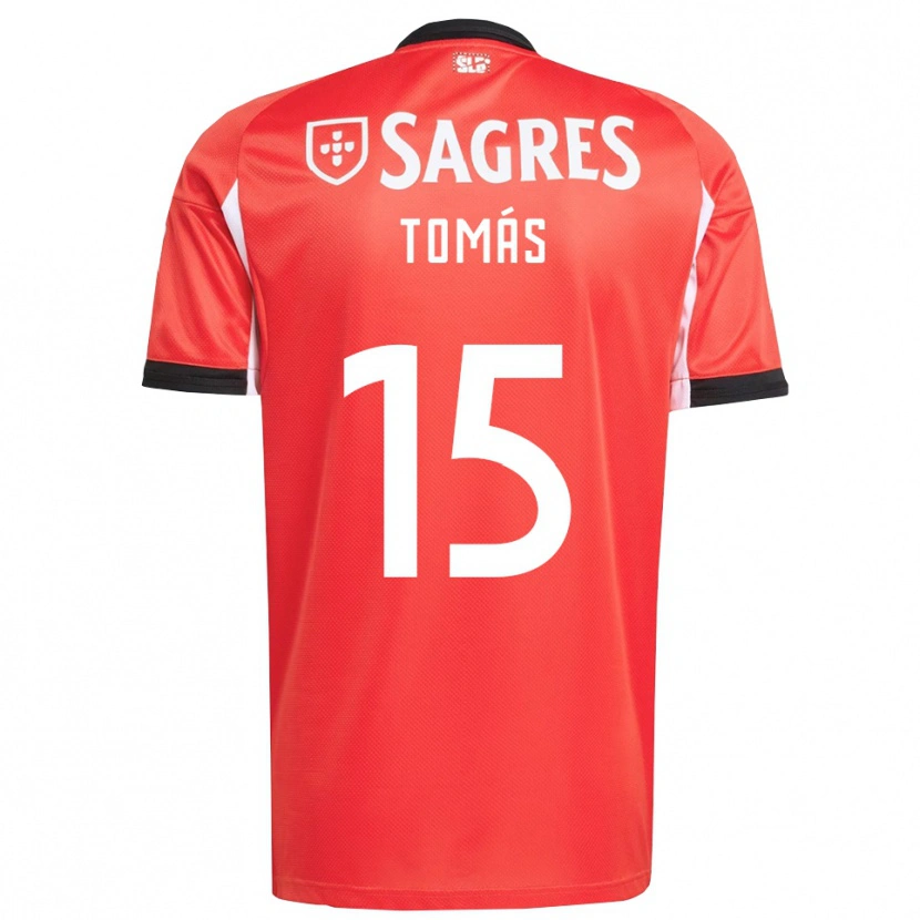 Danxen Niño Camiseta Tomás Ferreira #15 Rojo Blanco 1ª Equipación 2025/26 La Camisa México