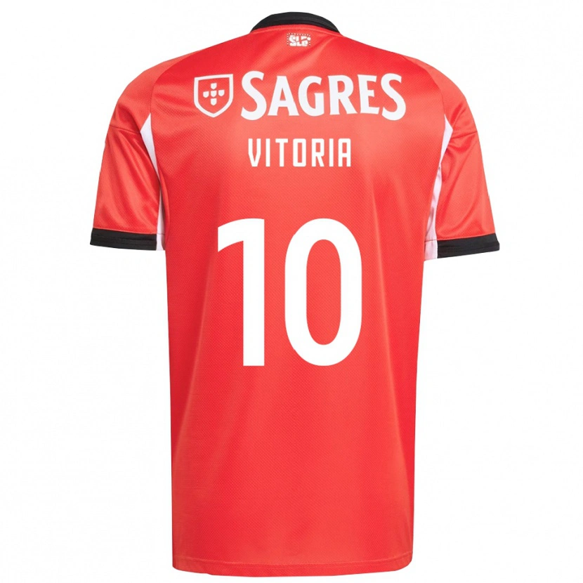 Danxen Niño Camiseta Ana Vitoria #10 Rojo Blanco 1ª Equipación 2025/26 La Camisa México