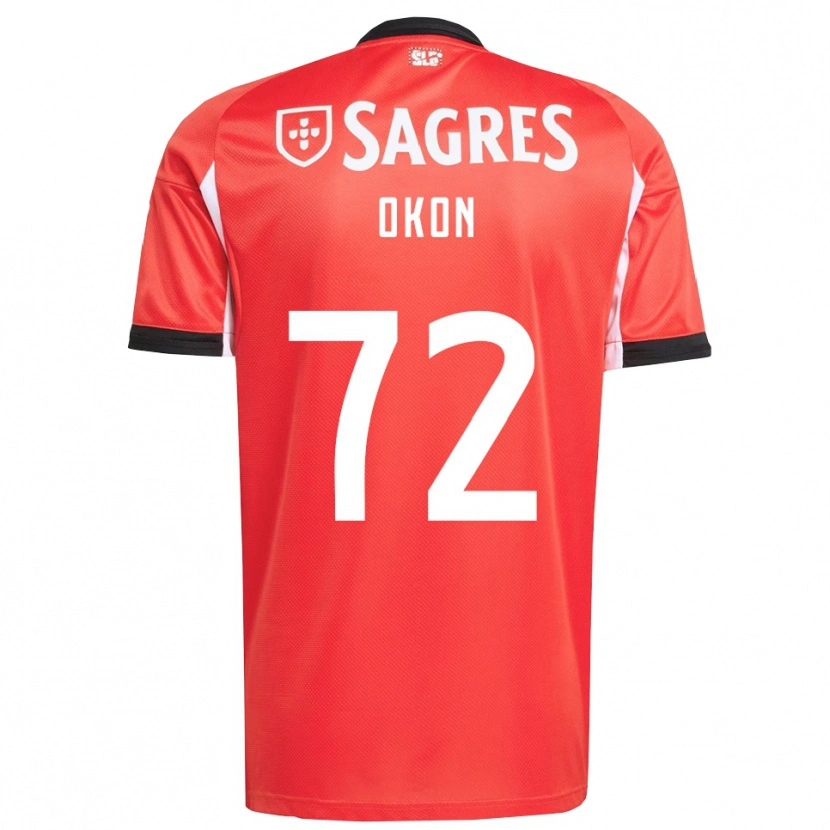 Danxen Niño Camiseta Paul Okon #72 Rojo Blanco 1ª Equipación 2025/26 La Camisa México