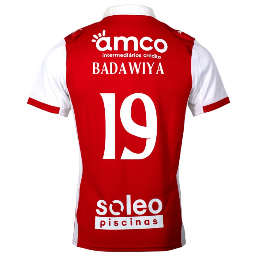 Danxen Niño Camiseta Rola Badawiya #19 Rojo Blanco 1ª Equipación 2025/26 La Camisa México