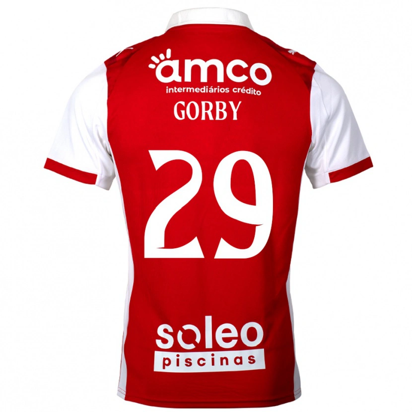 Danxen Niño Camiseta Gorby #29 Rojo Blanco 1ª Equipación 2025/26 La Camisa México
