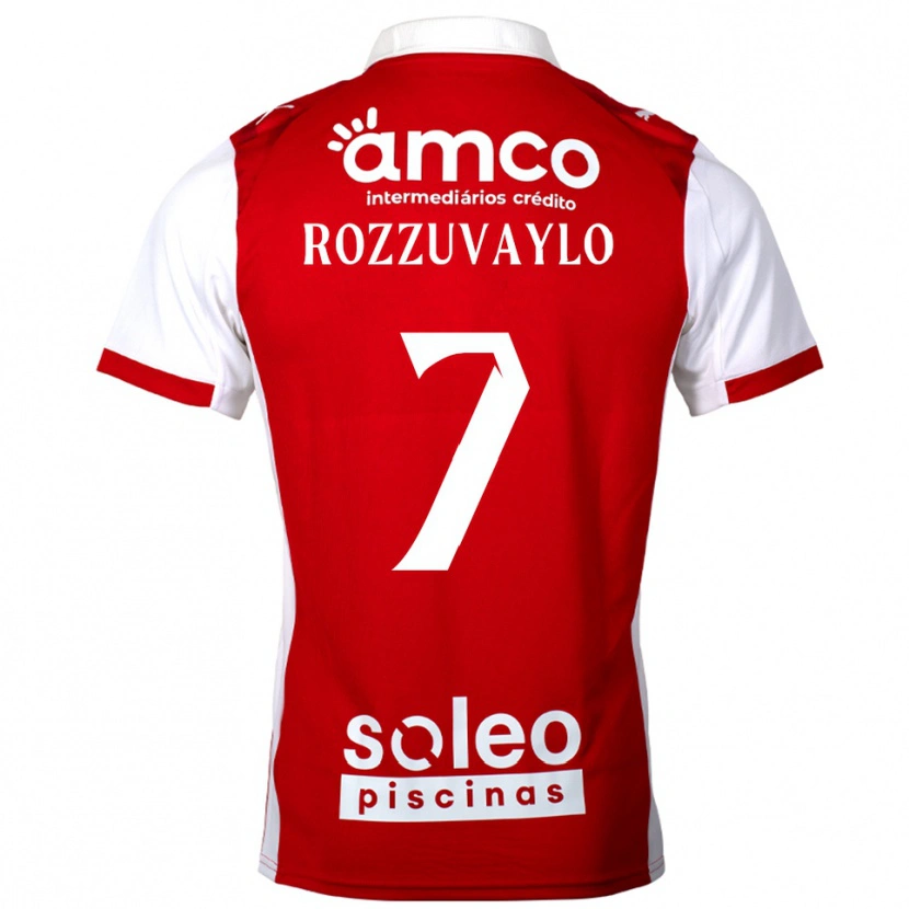 Danxen Niño Camiseta Dani Rozzuvaylo #7 Rojo Blanco 1ª Equipación 2025/26 La Camisa México