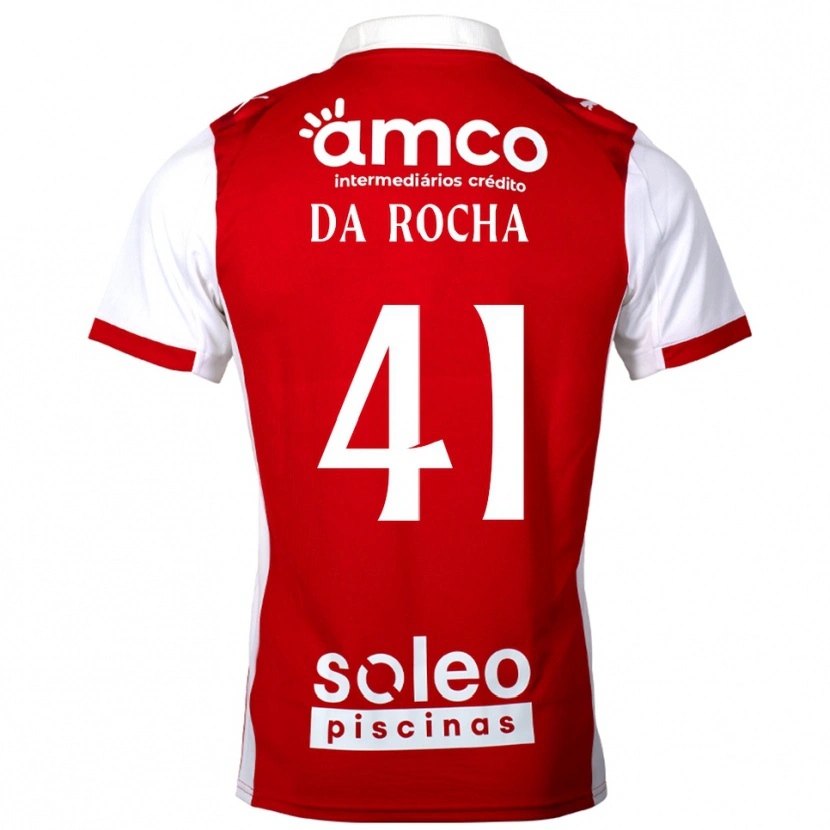 Danxen Niño Camiseta Yanis Da Rocha #41 Rojo Blanco 1ª Equipación 2025/26 La Camisa México
