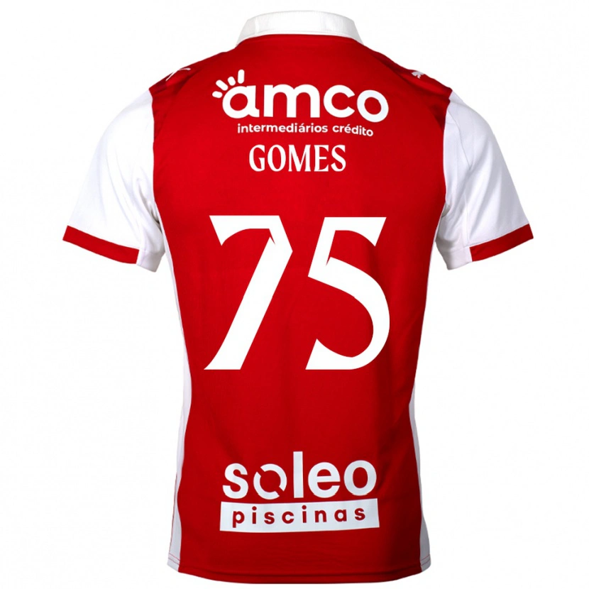 Danxen Niño Camiseta Tomás Müller #75 Rojo Blanco 1ª Equipación 2025/26 La Camisa México