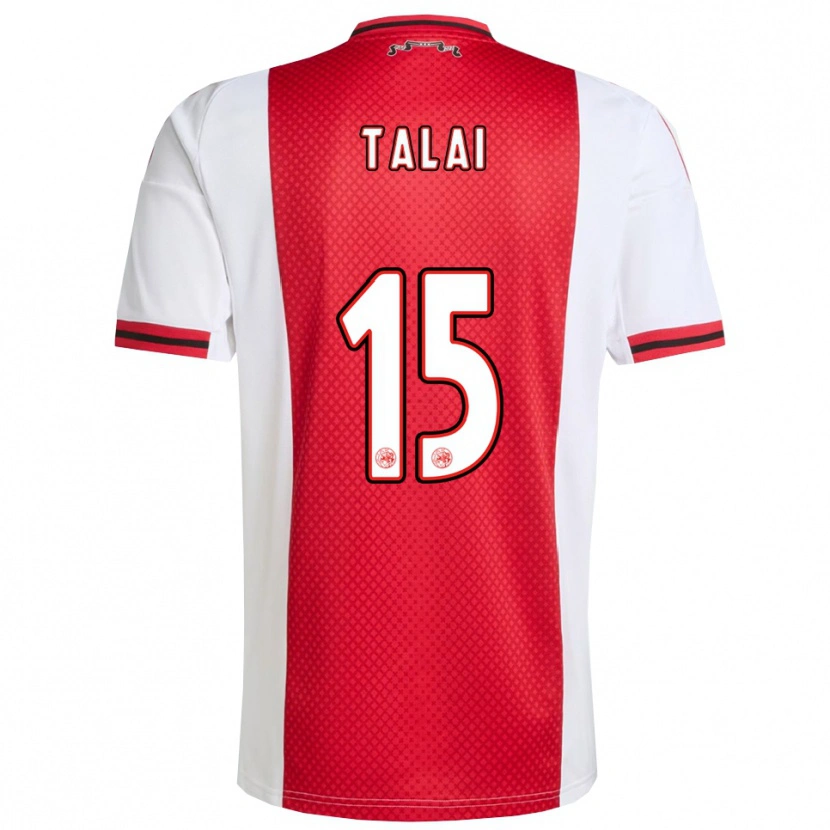 Danxen Niño Camiseta Imran Talai #15 Rojo Blanco 1ª Equipación 2025/26 La Camisa México