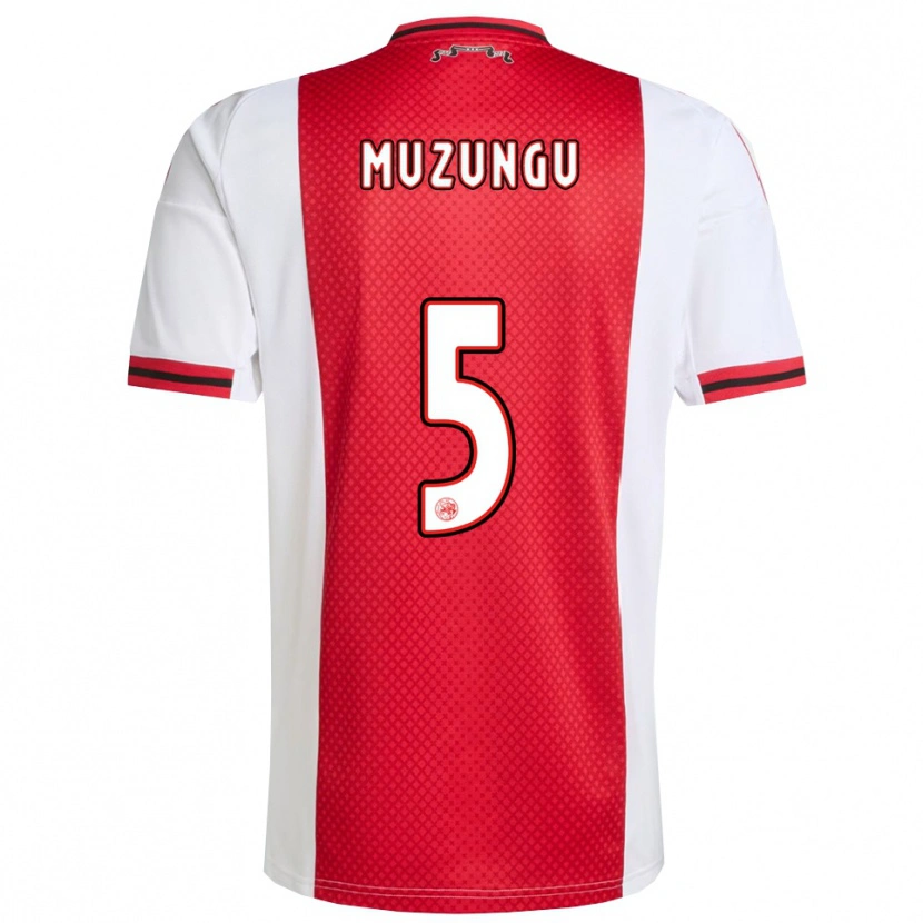 Danxen Niño Camiseta Marvyn Muzungu #5 Rojo Blanco 1ª Equipación 2025/26 La Camisa México