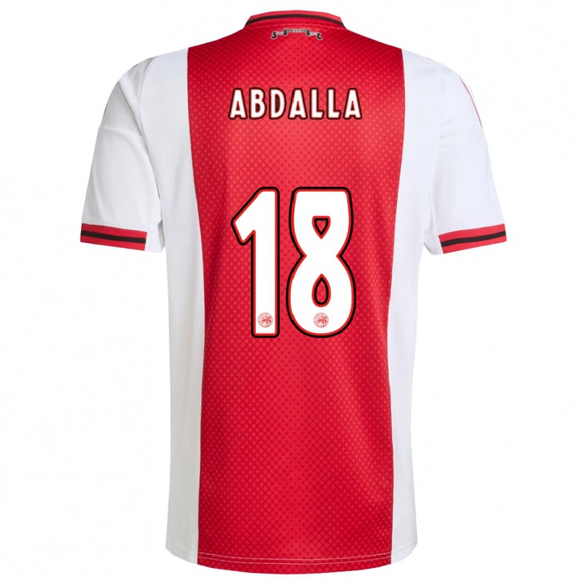 Danxen Niño Camiseta Mohamed Abdalla #18 Rojo Blanco 1ª Equipación 2025/26 La Camisa México