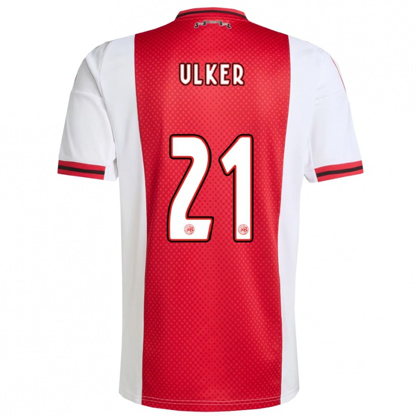 Danxen Niño Camiseta Ufuk Ulker #21 Rojo Blanco 1ª Equipación 2025/26 La Camisa México