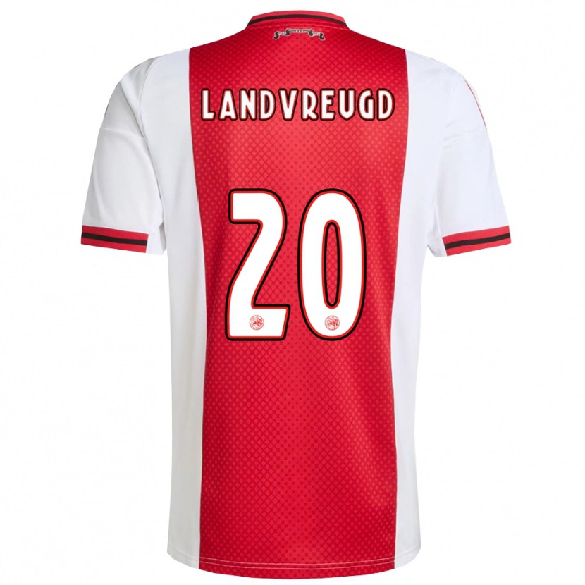 Danxen Niño Camiseta Nafairon Landvreugd #20 Rojo Blanco 1ª Equipación 2025/26 La Camisa México