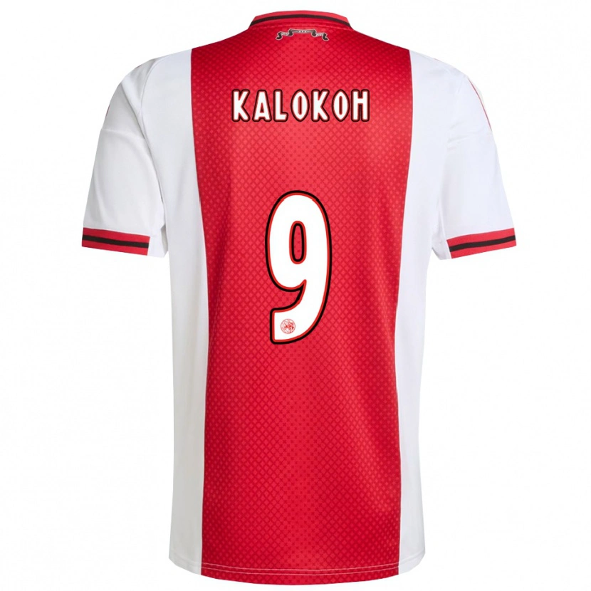 Danxen Niño Camiseta David Kalokoh #9 Rojo Blanco 1ª Equipación 2025/26 La Camisa México