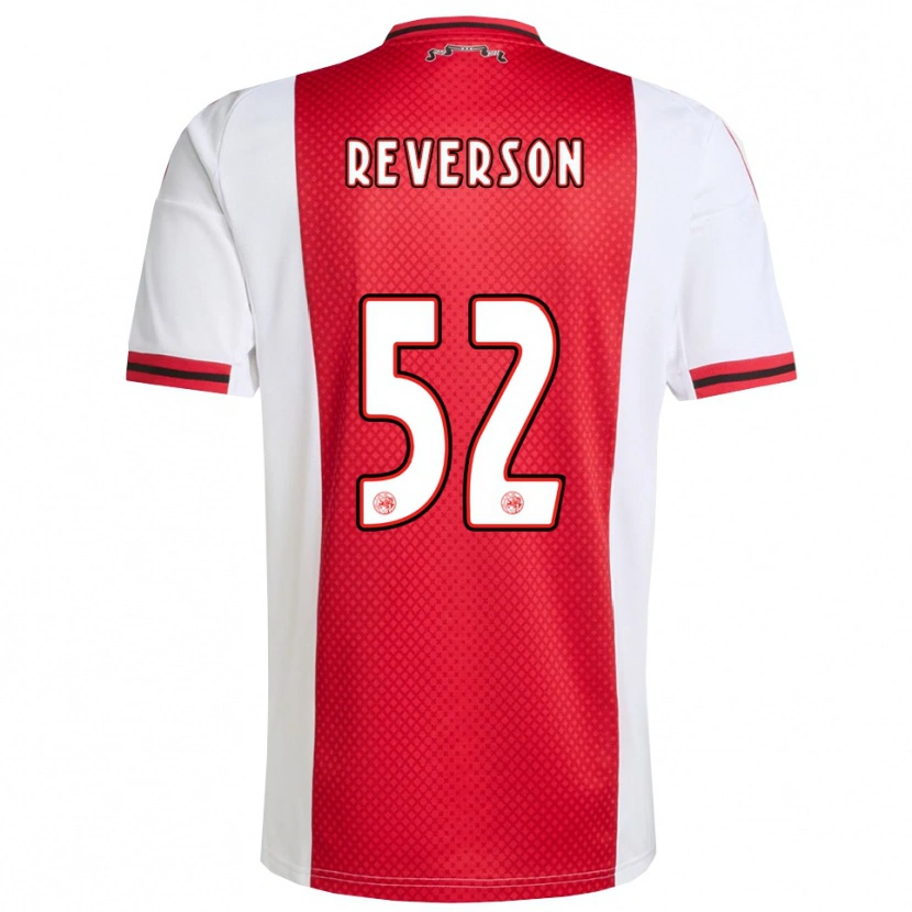 Danxen Niño Camiseta Paul Reverson #52 Rojo Blanco 1ª Equipación 2025/26 La Camisa México