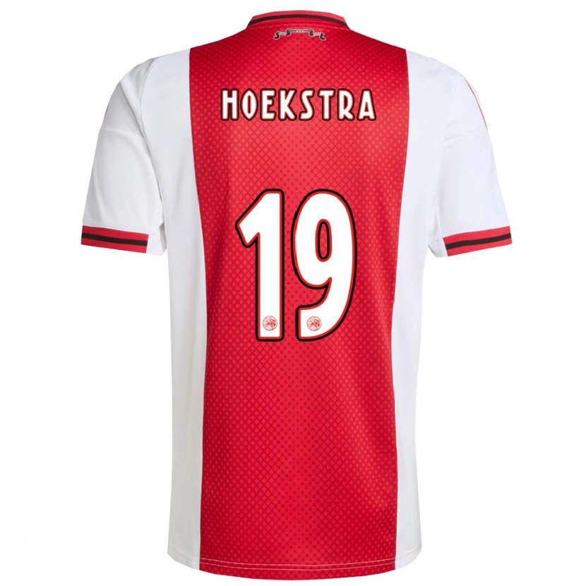 Danxen Niño Camiseta Tiny Hoekstra #19 Rojo Blanco 1ª Equipación 2025/26 La Camisa México