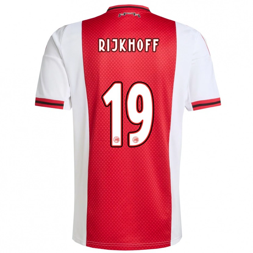Danxen Niño Camiseta Julian Rijkhoff #19 Rojo Blanco 1ª Equipación 2025/26 La Camisa México