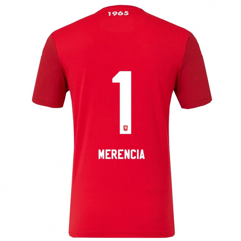 Danxen Niño Camiseta Leandro Merencia #1 Rojo Blanco 1ª Equipación 2025/26 La Camisa México