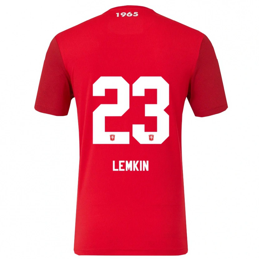 Danxen Niño Camiseta Stav Lemkin #23 Rojo Blanco 1ª Equipación 2025/26 La Camisa México