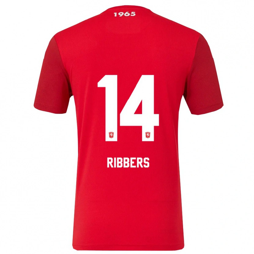 Danxen Niño Camiseta Jort Ribbers #14 Rojo Blanco 1ª Equipación 2025/26 La Camisa México