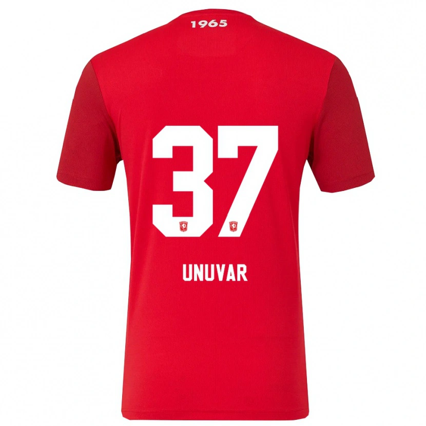 Danxen Niño Camiseta Naci Ünüvar #37 Rojo Blanco 1ª Equipación 2025/26 La Camisa México