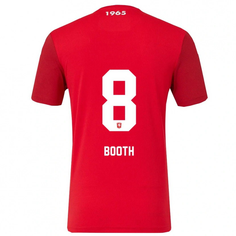 Danxen Niño Camiseta Taylor Booth #8 Rojo Blanco 1ª Equipación 2025/26 La Camisa México
