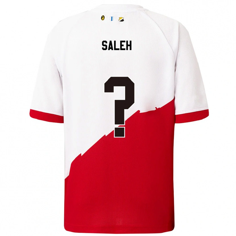Danxen Niño Camiseta Amir Saleh #0 Blanco Rojo 1ª Equipación 2025/26 La Camisa México