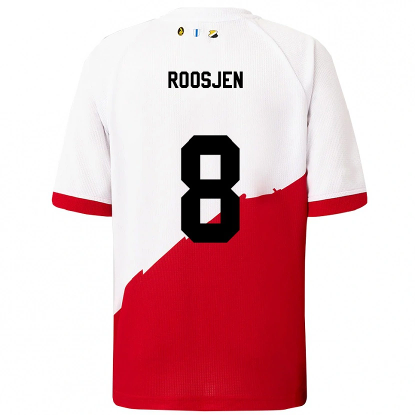 Danxen Niño Camiseta Judith Roosjen #8 Blanco Rojo 1ª Equipación 2025/26 La Camisa México