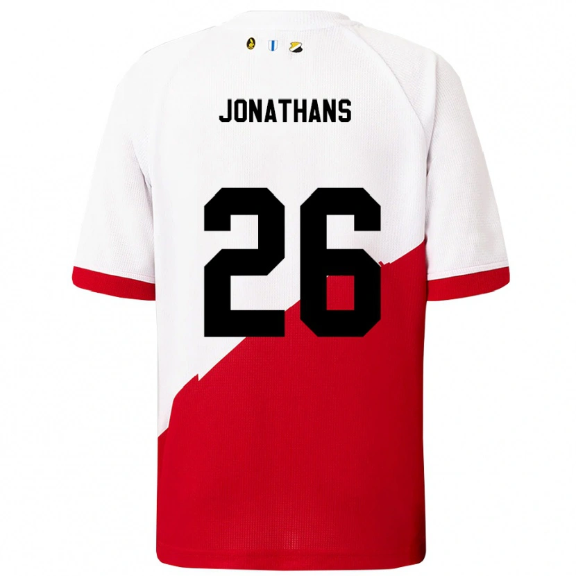 Danxen Niño Camiseta Miliano Jonathans #26 Blanco Rojo 1ª Equipación 2025/26 La Camisa México