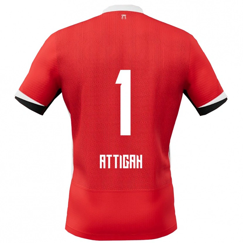 Danxen Niño Camiseta Quenten Attigah #1 Rojo Blanco 1ª Equipación 2025/26 La Camisa México