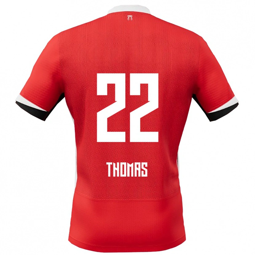 Danxen Niño Camiseta Kealyn Thomas #22 Rojo Blanco 1ª Equipación 2025/26 La Camisa México